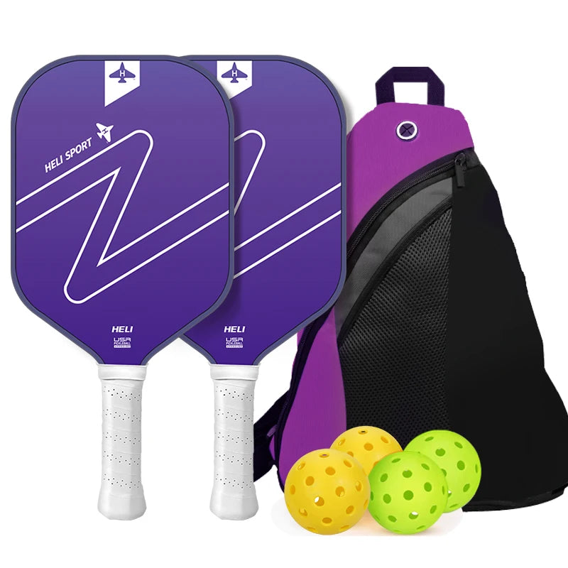 Gradient Letter Fiberglass Pickleball Paddle Set with High-Quality Carrying Bag｜SR7004｜Srebon Sports