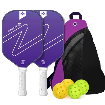 Gradient Letter Fiberglass Pickleball Paddle Set with High-Quality Carrying Bag｜SR7004｜Srebon Sports