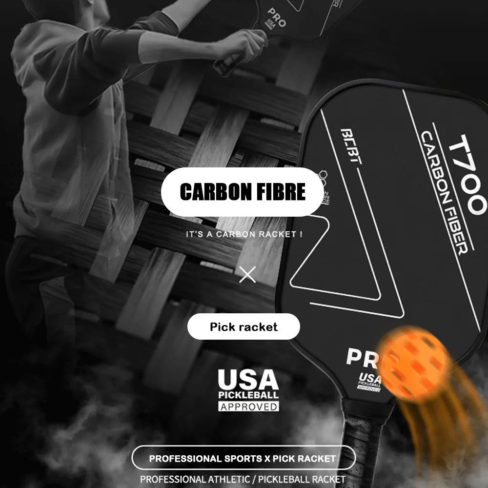 Rose Sweet T700 Carbon Fiber Lightweight Frosted Surface Pickleball Paddle｜SR7003｜Srebon Sports