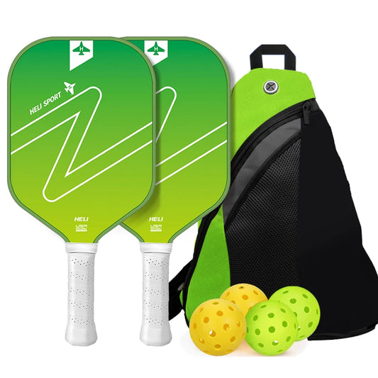 Gradient Letter Fiberglass Pickleball Paddle Set with High-Quality Carrying Bag｜SR7004｜Srebon Sports